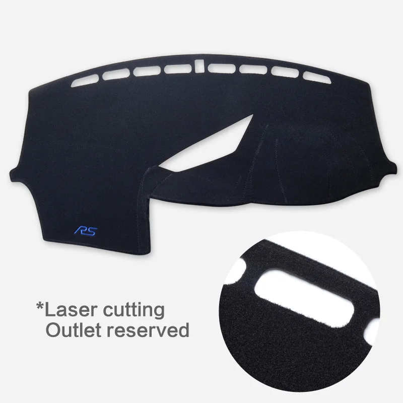 for Ford Focus RS Dashboard Cover Pad 2015-Anti-Slip Dash Mat Dashmat Accessories Sunshade Protective Carpet