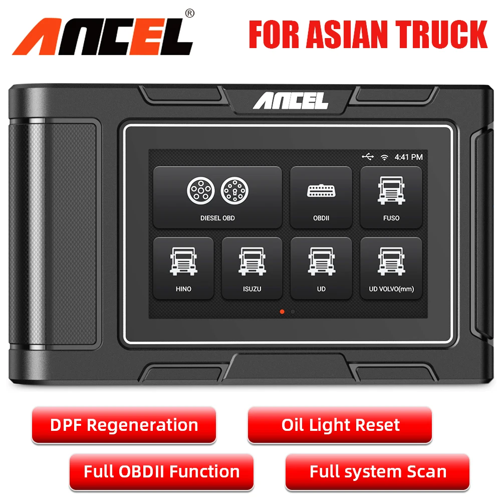 Диагностический сканер Ancel HD3200 для дизельных грузовиков OBD2 DPF сброс
