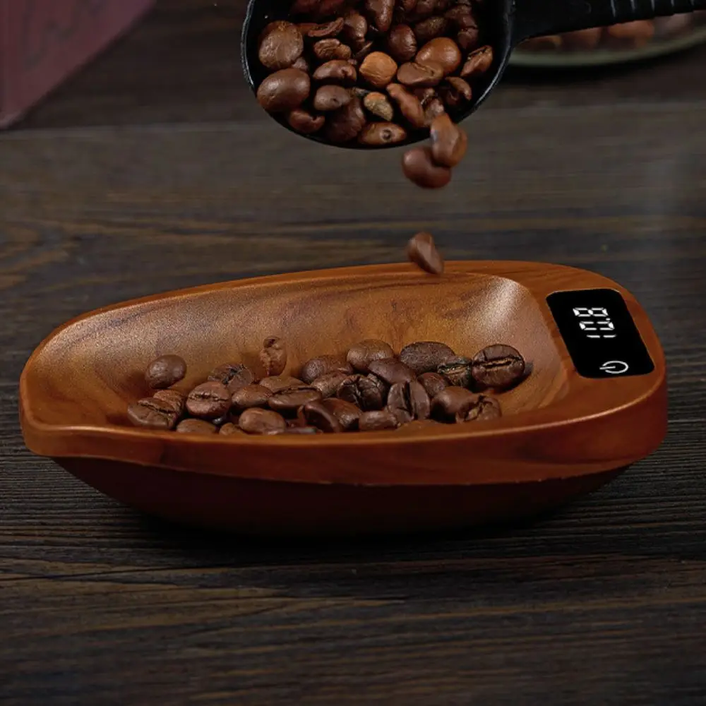 Elektronische Teewaage mit Schildpattmuster, Touchscreen, langlebige Batterie, Kaffeewaage, 0,1 Gramm Genauigkeit, Kunststoff – Detail 2
