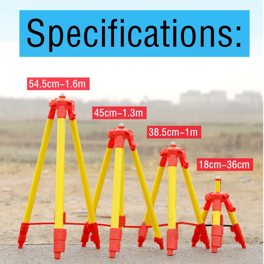 

36cm/1m/1.3m/1.5m Laser Level Tripod Adjustable Height Thicken Aluminum Tripod Stand For Self leveling Tripod