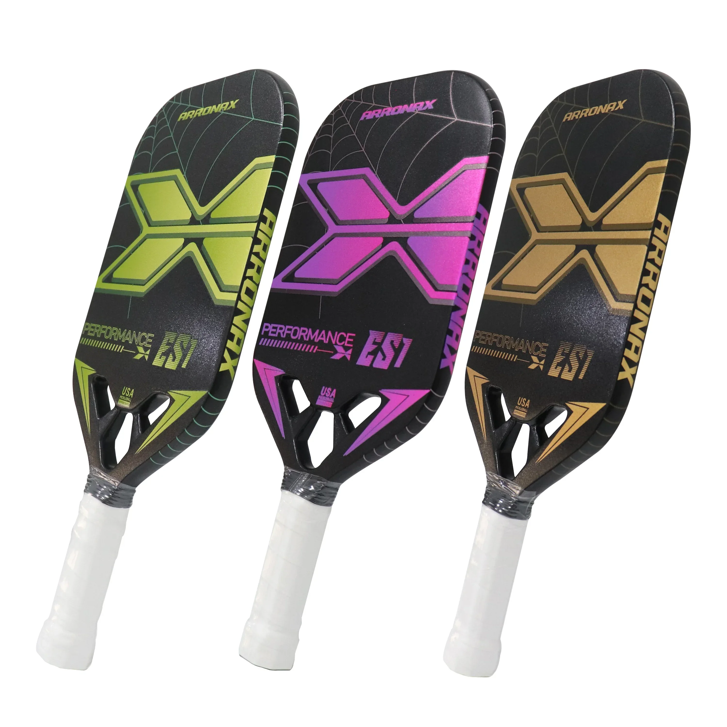 Carbon Fiber Pickleball Paddles for Men and Women, Professional Rackets, Racquet Cover Gift Kit, Indoor and Outdoor, 13mm