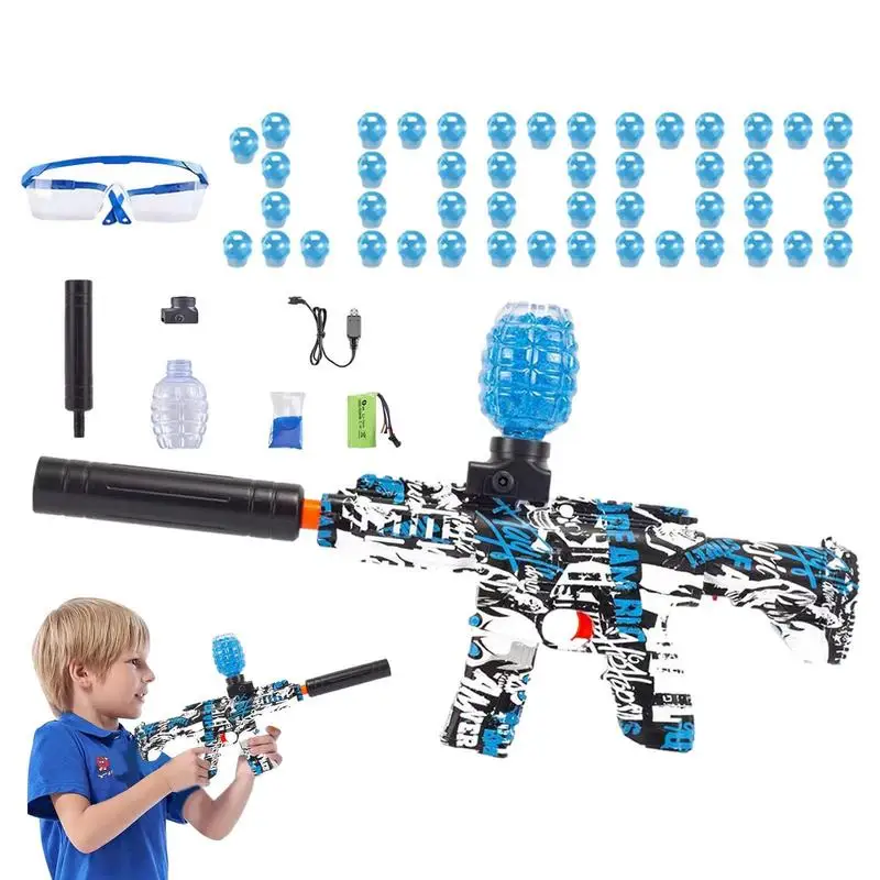 

New Electric Children's Toys Guns With 10000 Pistol Beads Goggles Gel Ball Guns Toy Guns For Outdoor Toys Kids Gift