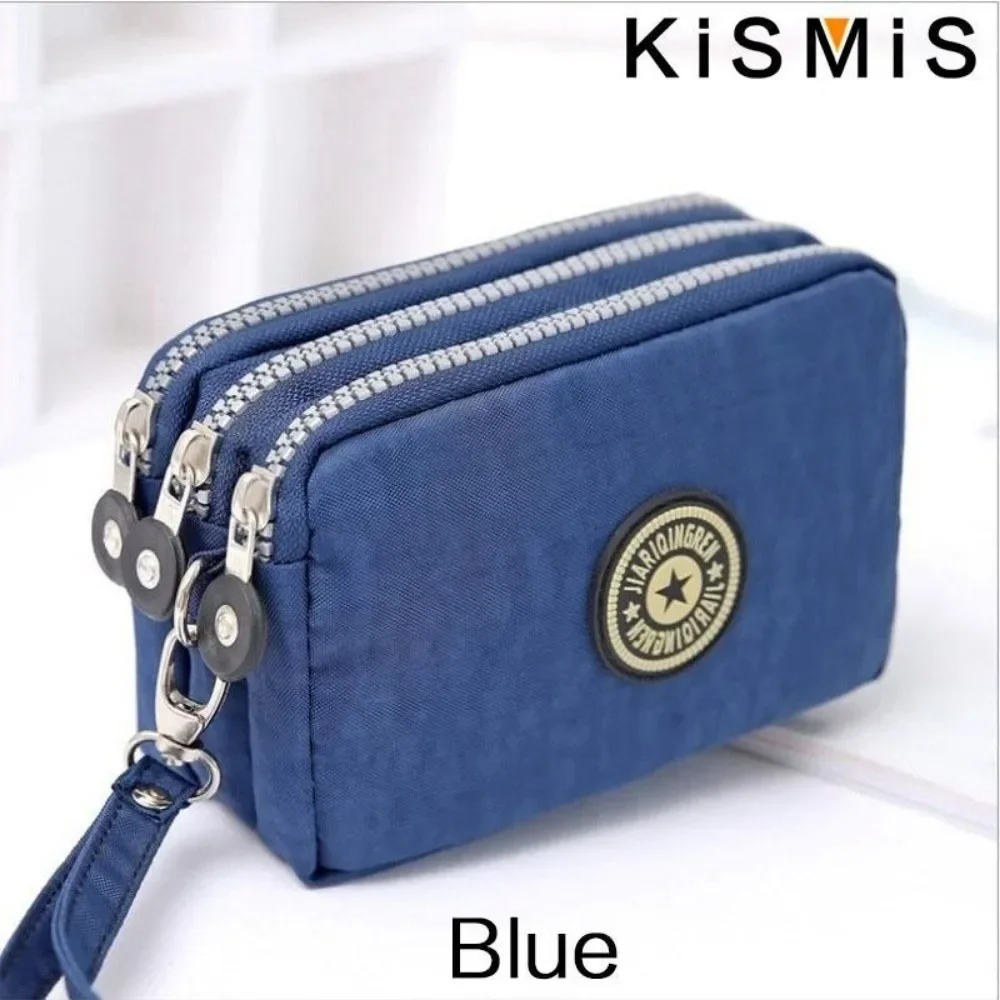 Dreischichtige Reißverschluss-Geldbörse mit Hoher Kapazität, Wasserdichte Kleine Brieftasche, Unisex Tragbare Handtasche, Kosmetiktasche – Detail 12