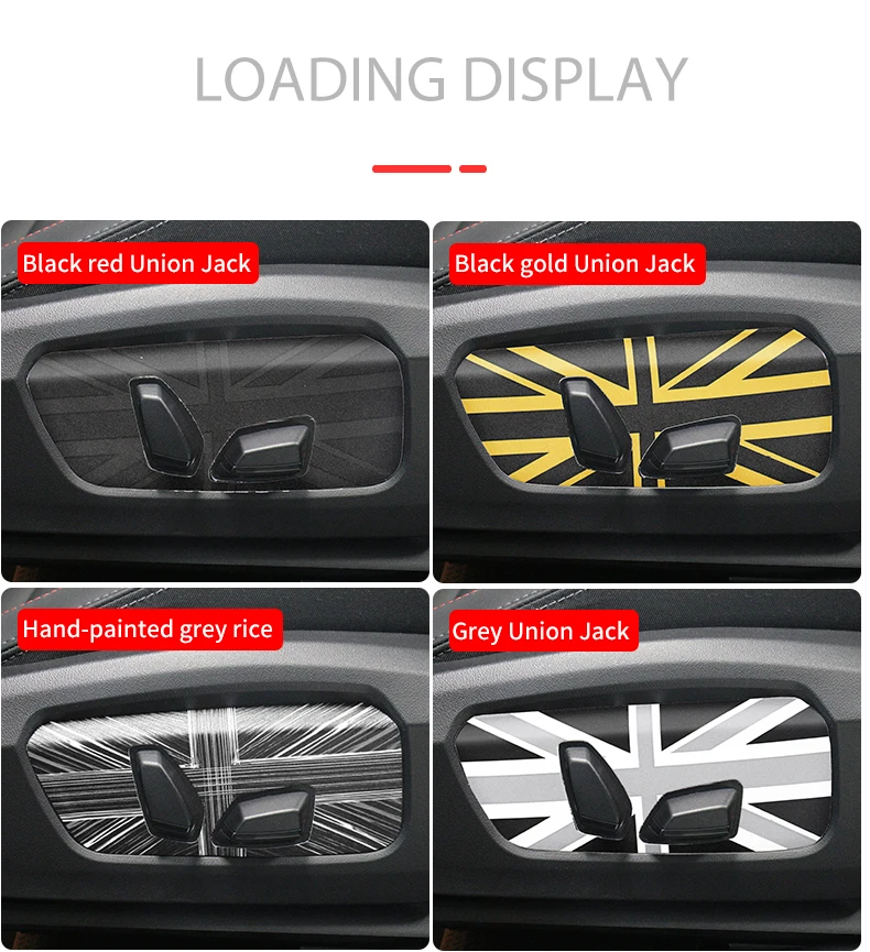 2PCS PU Leder Sitz Einstellung Panel Dekorative Aufkleber Für BMW MINI JCW Countryman U25 Auto Innen Zubehör – Detail 12