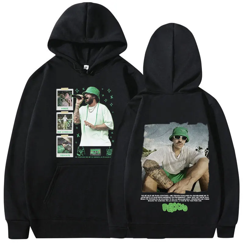 

Feid Ferxxo Ferxxocalipsis 2024 World Tour Hoodies Men Women Fashion Hip Hop Sweatshirts Harajuku Vintage Oversized Pullovers