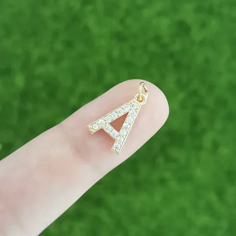 Qmhje-9 x 15 مللي متر الأبجدية إلكتروني قلادة ، قل...