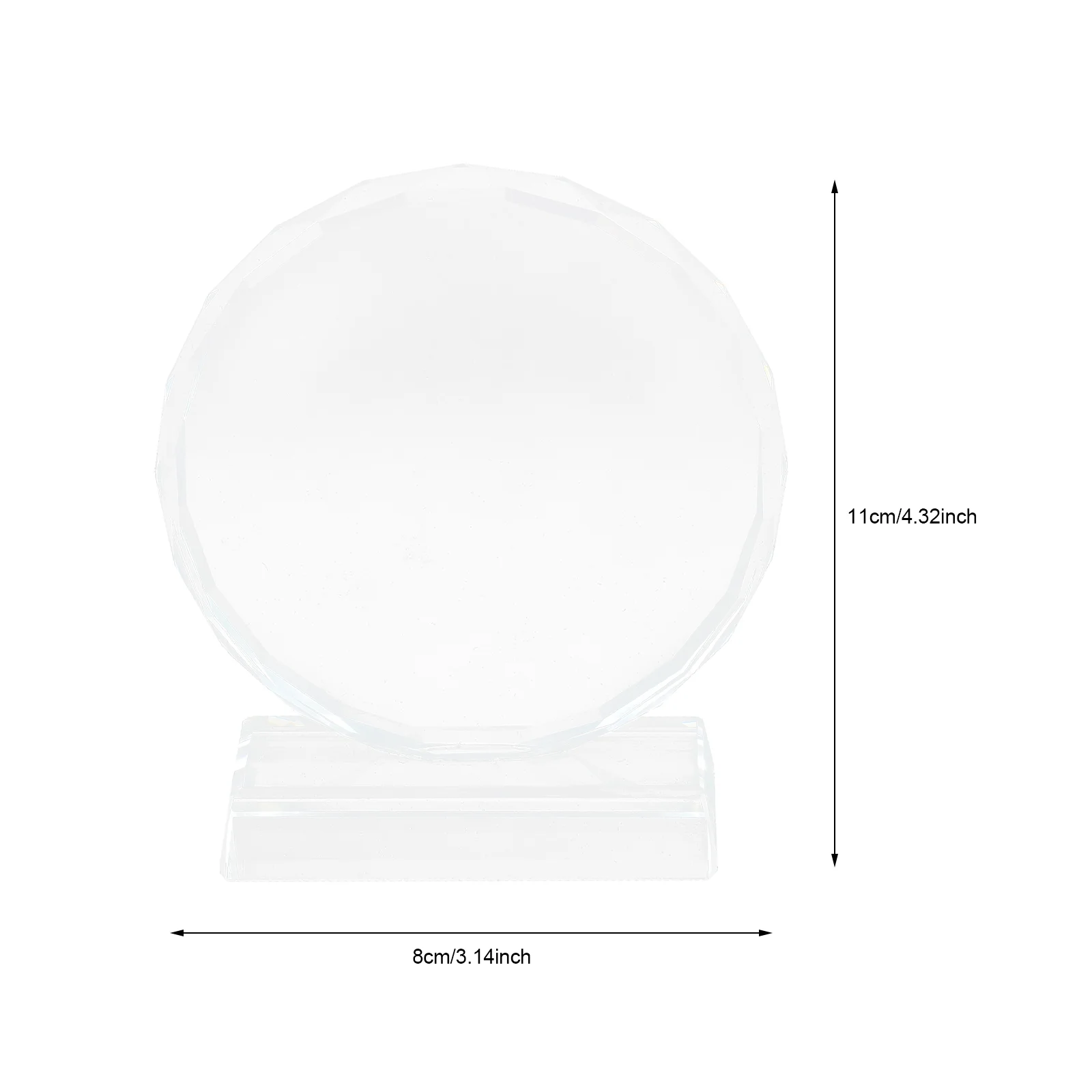 Decorate Crystal Decor Transparent Crystal Trophy Decorative Prize Trophy Award Accessory