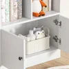 White Kids Bookshelf, Kids Bookcase with 11 Cubbies and 2 Cabinets, Freestanding Book Storage Shelves for Bedroom, Playroom 5