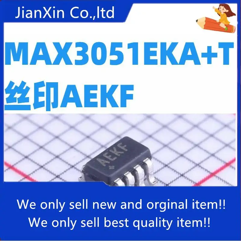 

10 шт., 100% оригинальная новинка, макс3051eka + T трафаретная печать AEKF, обеспечивает единый заказ, гарантия стандарта