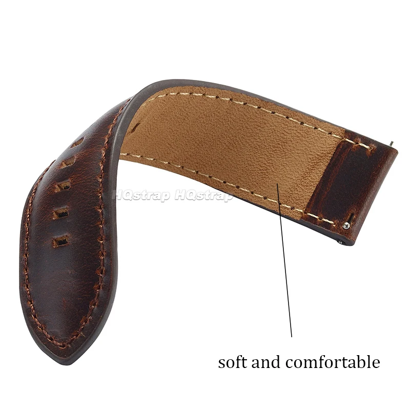 Vintage Genuine Leather Quick Release Watch Strap Bracelet