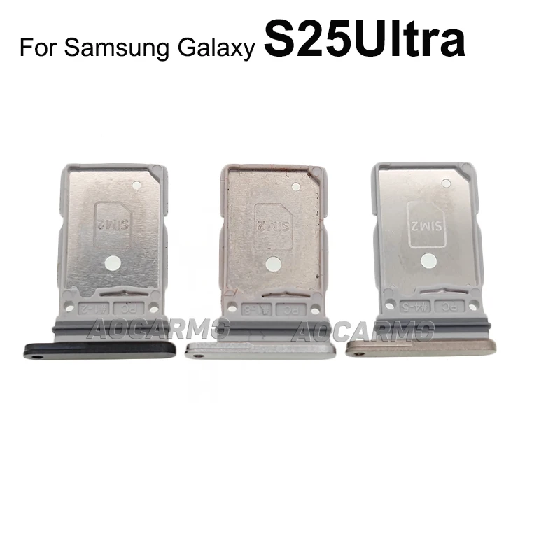 삼성 갤럭시 S25엣지 S25 울트라용 Aocarmo SIM 카드 트레이 카드 슬롯 홀더 교체 부품