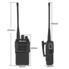 Walkie Talkie Anytone AT-D168 UHF 400-480MHz 5W 256Ch DTMF 2TONE 5TONE AES256 ARC4 Encryption Digital DMR&Analog Two Way Radio 5