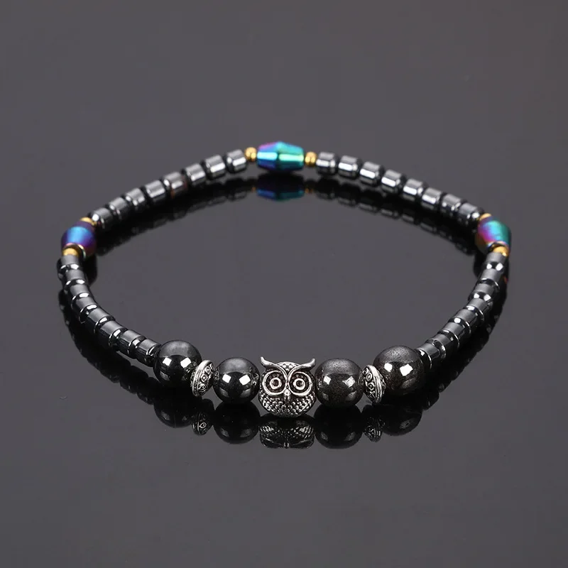 Fashion Accessories Ankle Slimming Bangle Weight Loss Magnet Anklets for Women Men Owl Animals Stone Magnetic Therapy Bracelets Anklet Pain Relief Slimming Health Jewelry
