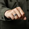 Retro Time Space Goku Black Ring Punk Gothic Open Ring For Men Handmade Unisex Designer Jewelry Accessories Anime Lovers Gift 2