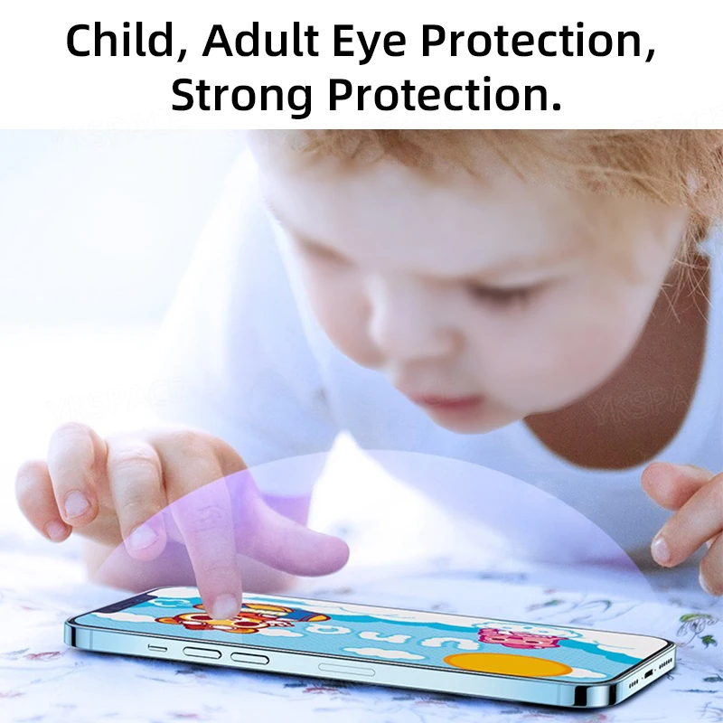 Premium 2-Pack Anti Blue Light Tempered Glass Screen Protector with 9H Hardness