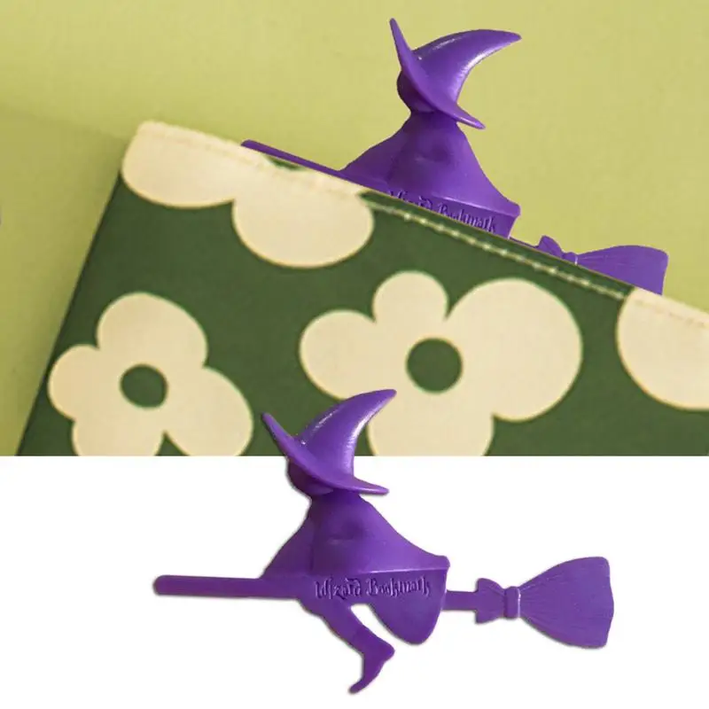 3D Stereo Witch Bookmarks Creative Stationery 3D Decorative Book Markers For Kids Children Stationery