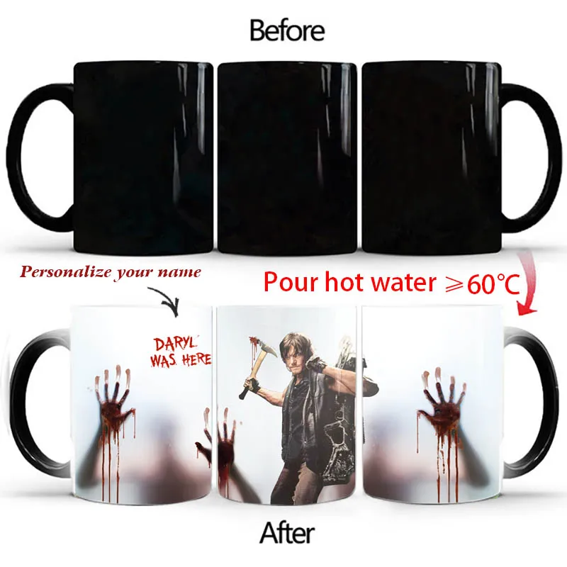 Taza de café mágica personalizada de 11 oz con foto, imagen - Taza de café  personalizada sensible al calor | Tazas que cambian de color, Tazas Magicas