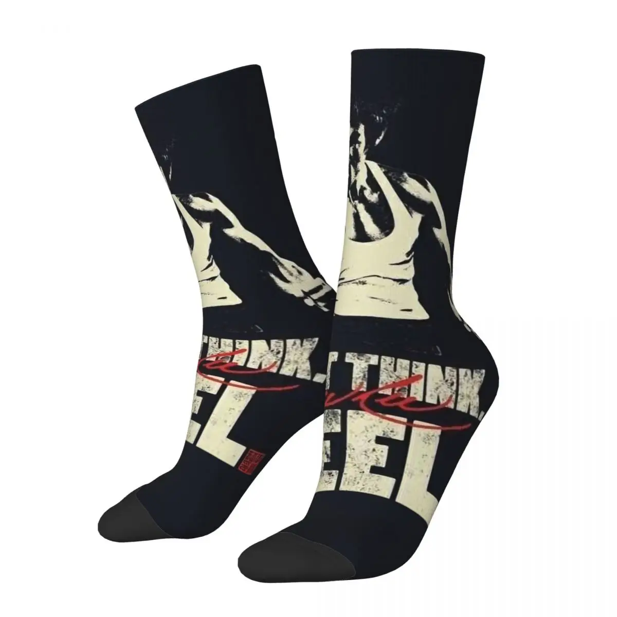 

Bruce Lee Kung Fu Unisex Winter Socks Hip Hop Happy Socks Street Style Crazy Sock