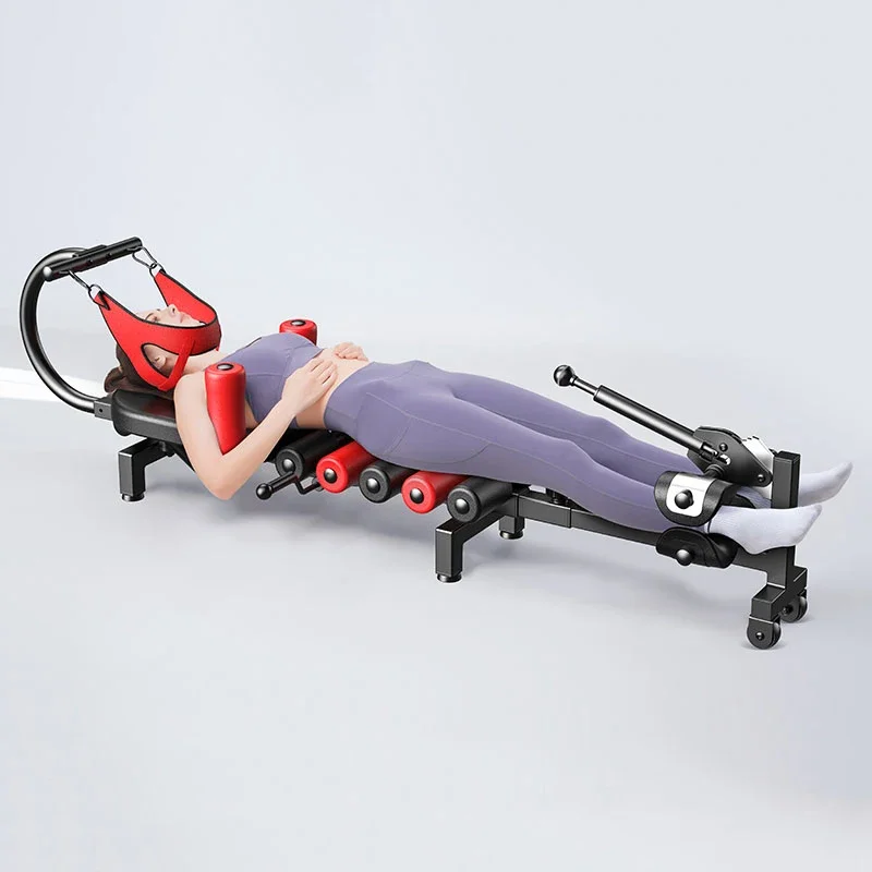 F-90 Cervical and Lumbar Stretcher Spinal Traction Artifact, Medical Household Heightening and Heightening Fitness Leg Inversion