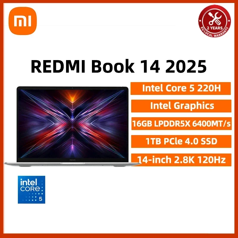 Xiaomi Redmibook 14 Laptop 2025 Core 5 Processor 220H Intel