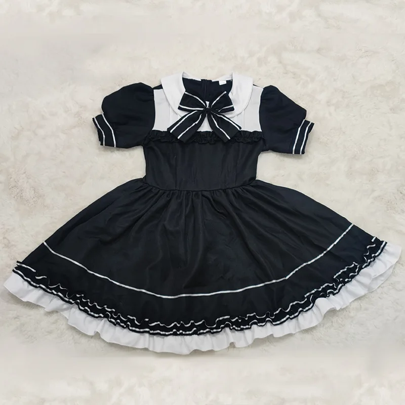 Kawaii Lolita Maid Kostüm Anime Cosplay Halloween Little Devil Outfit Peasant Bluse für Mädchen 7