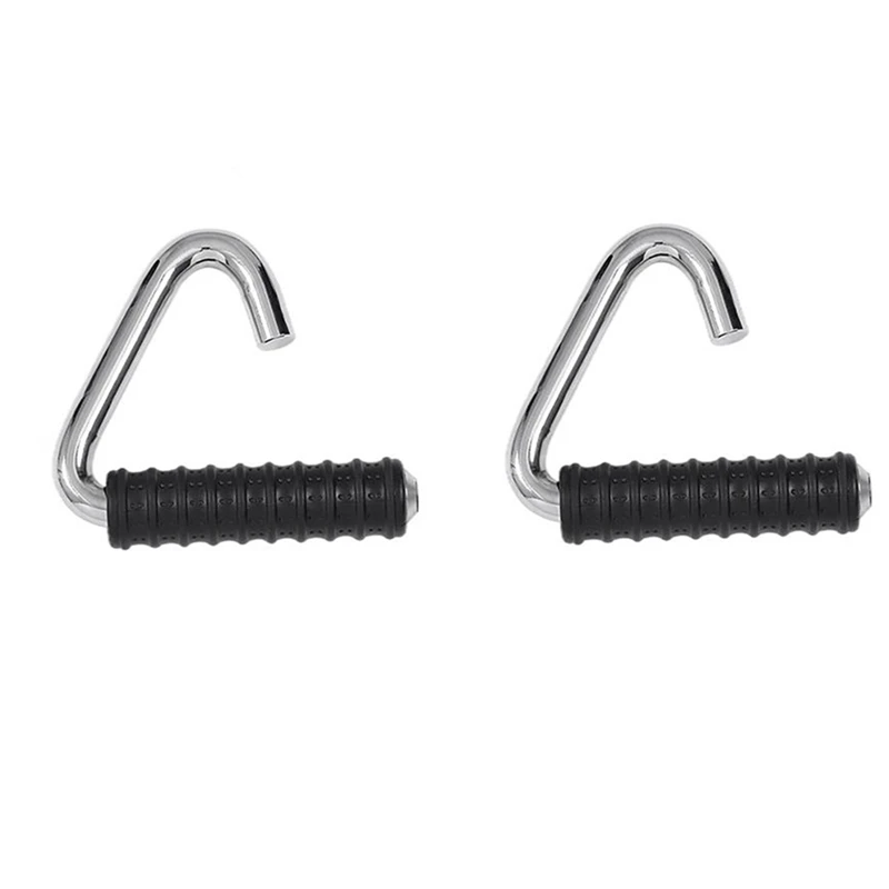 

2PCS Gym Resistance Handle Grip For DIY Pulley Cable Machine Lat Pull Down Biceps Triceps For Gym Fitness Durable Black