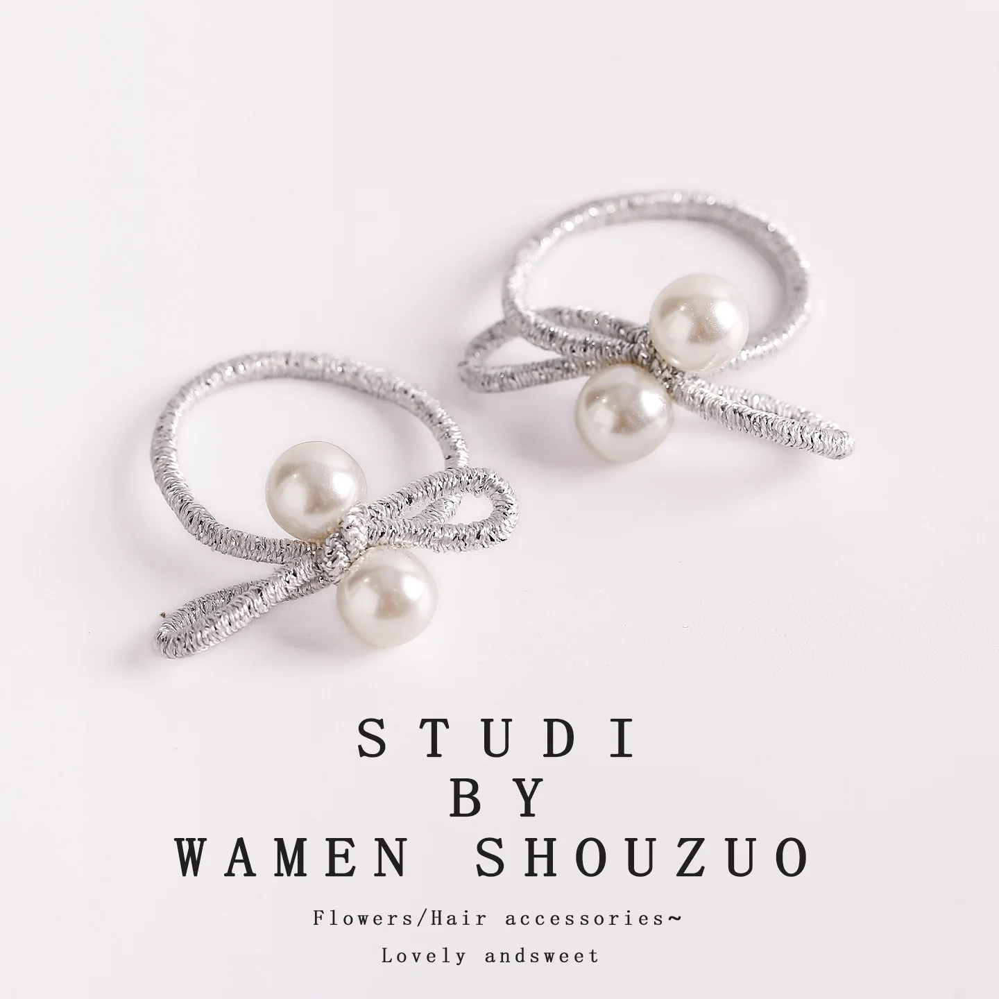 New Children's Hair Rope Cute Pearl Little Girl Hair Band Headrope High Elastic Hair Tie Girls Rubber Band