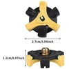 14pcs Golf Shoe Spike Sports Spike Screw Golf Shoe Spikes Replacements Metal Thread Spikes Cleats Fits Most Sports Shoes Yellow 3