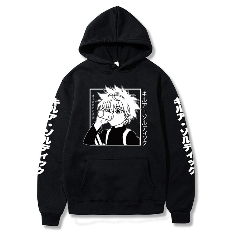 Anime Hunter X Hoodies Men Women Killua Printed Sweatshirt Autumn and Winter Casual Long Sleeve Hooded Tops |