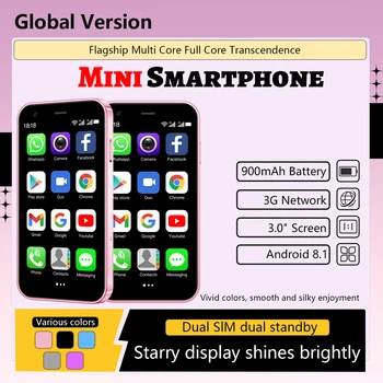 XS15 Mini Android Smartphone, Supports GPS, Dual SIM Dual Standby, 2+16GB Memory, Travel Backup Phone, Pocket-sized, Android 8.1