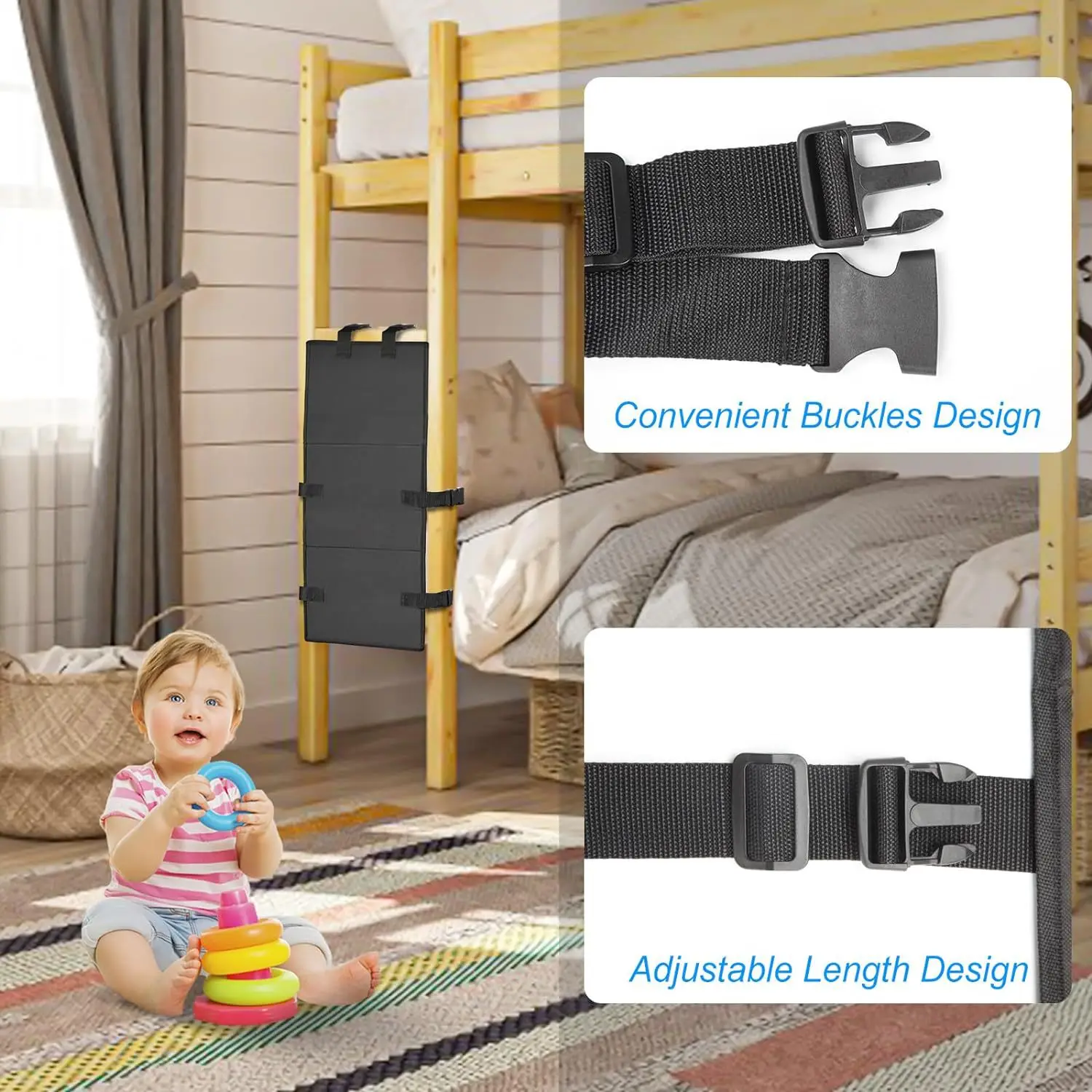 New Home Ladder Board Lock Prevents Children from Climbing Ladder Protector Bunk Bed Cover Anti-Climb Board