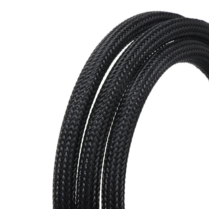 PET Expandable Braided Sleeve Wire Cable Insulated Protection Sheath 1-50m 2 4 6 8 10 12 14 16 20 25mm