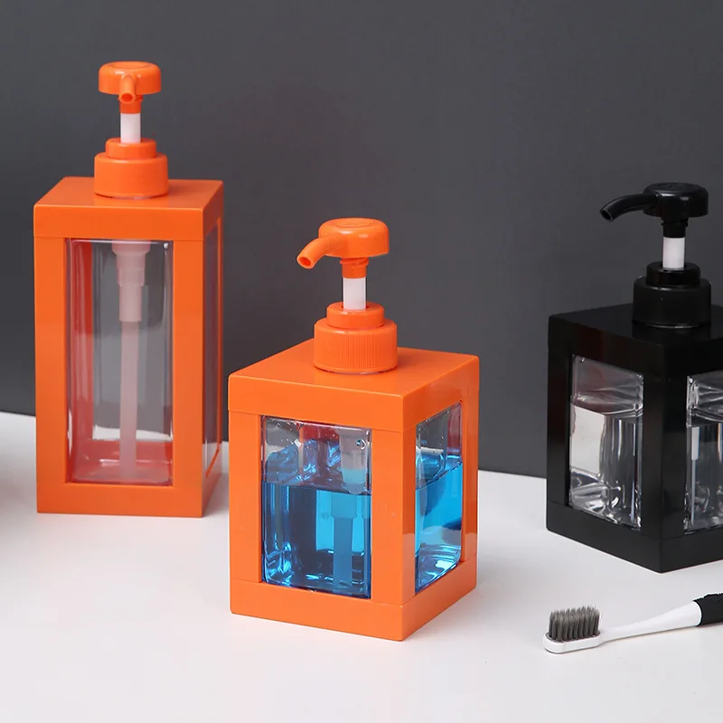 사각 압착 로션 병, 개별 포장된 욕실 로션, 핸드 비누 샤워 젤 보관 병, 압착 빈 병