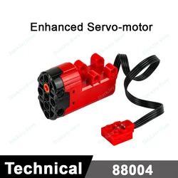 Premium Train Motor Kit with Servo, Battery Box, IR Remote, and LED Lights for Advanced Building Block Creations (Enhanced Servo motor)