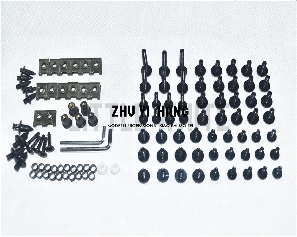 Motorcycle Complete Fairing Bolts Kit Bodywork Screws For Fit  Kawasaki  Zzr1200  2002-2005 Z800 Z900