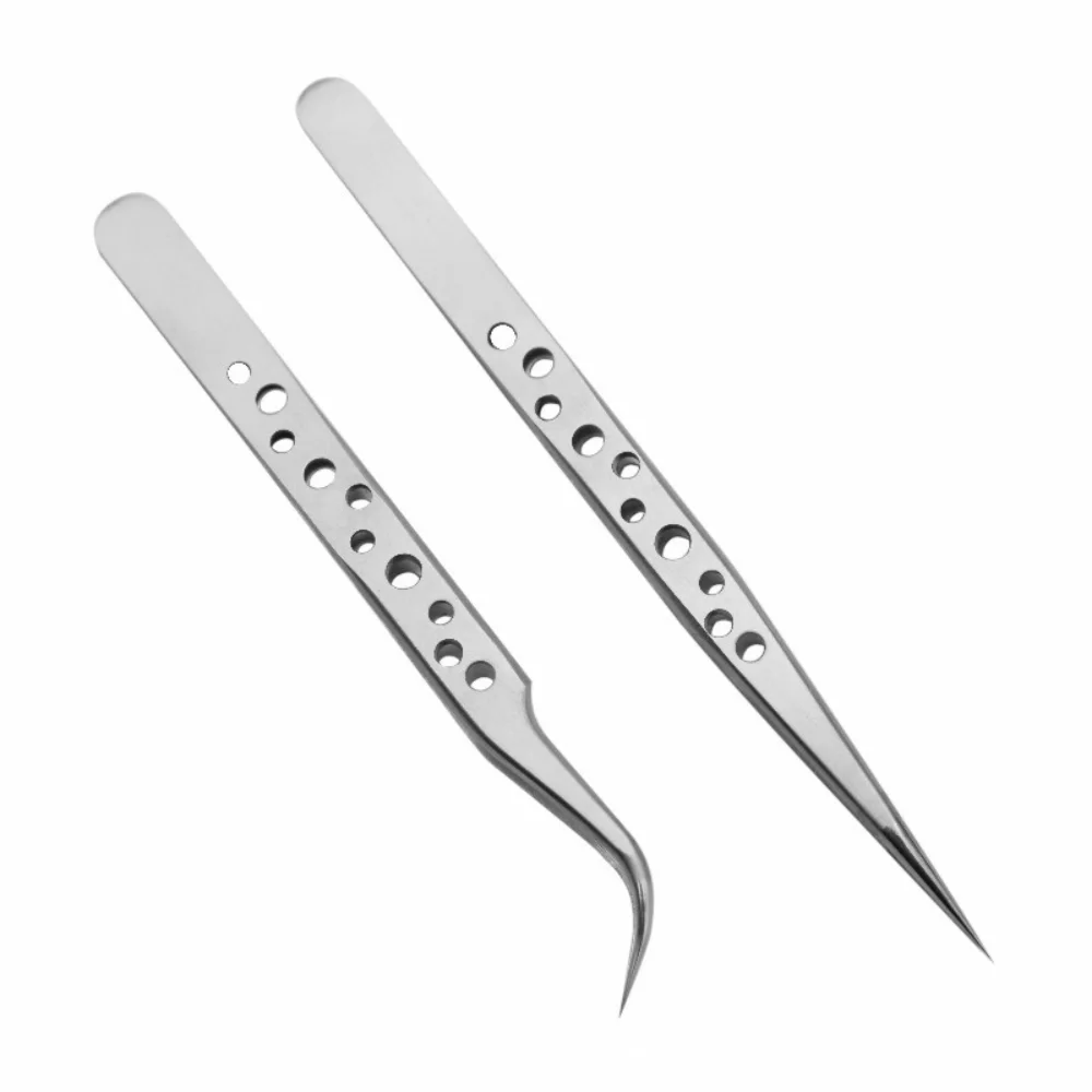 Precision Industrial Tweezers Antistatic Stainless Steel