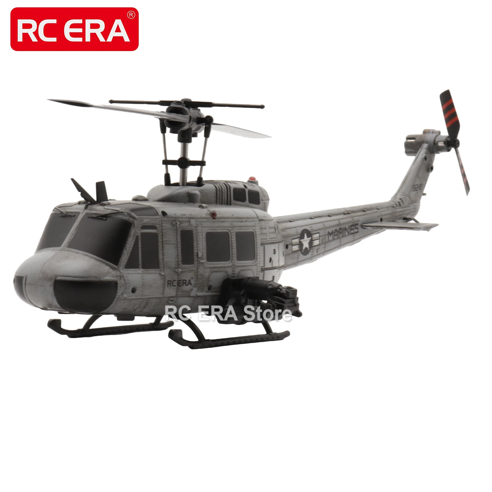 UH1 Huey Weathered Marine RC Helicopter – 6CH Remote Control Aircraft with Optical Flow, TOF Sensor & Auto Stabilization for Hobbyists 2