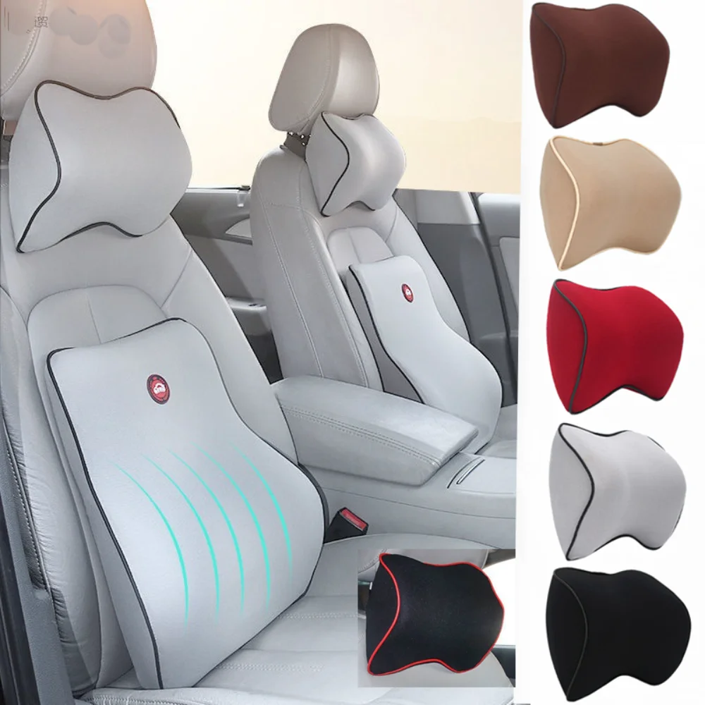 

Breathable Car Seat Headrest Neck Pillow Auto Car Seat Pillow Memory Foam Head Support Neck Rest Protector Automobiles Interior