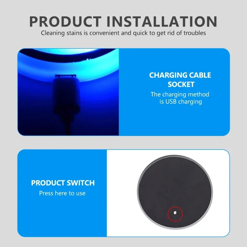체리 오모다 5 C5 티고 8 7 프로 자동차 실내 분위기 액세서리용 2개 7색 LED 발광 자동차 컵홀더 매트