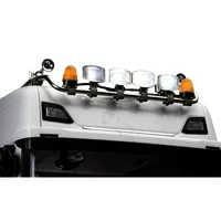 Front Headlights Lamp for 1/14 Tamiya RC Truck Scania 770s R620 R470 Trailer Tractor LESU Degree LED Dome Light Parts 1