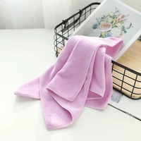 1PCS White Ultra Soft Microfiber Fabric Face Towel 4