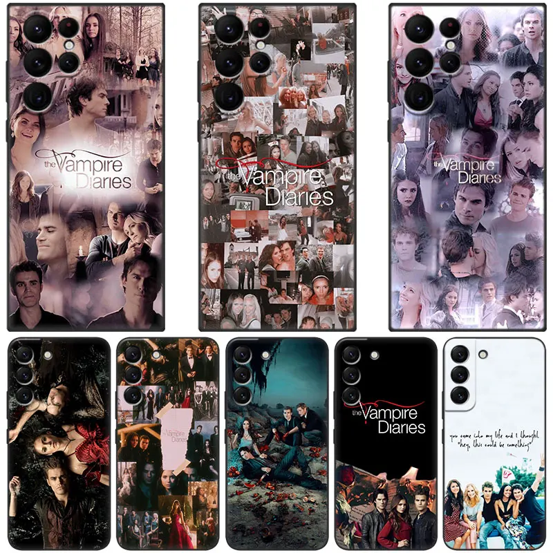Coque De T l phone The Vampire Diaries Pour Samsung tui Noir Pour 