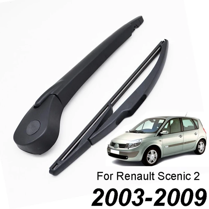 Kit Spazzola Tergicristallo Posteriore E Braccio Per Renault Scenic 2 / Grand Scenic Mk 2 Parabrezza Parabrezza 2003 - 2009
