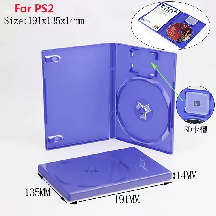 1pc CD Game case protective box for Paystation PS2 PS3 CD