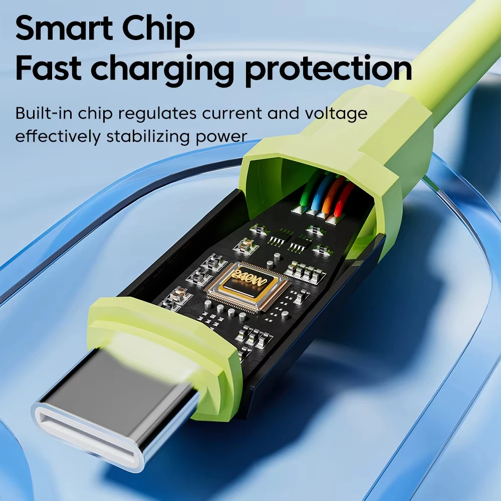 รูปสินค้า สายชาร์จ USB-C 240W ชาร์จเร็ว สำหรับ iPhone และ Huawei