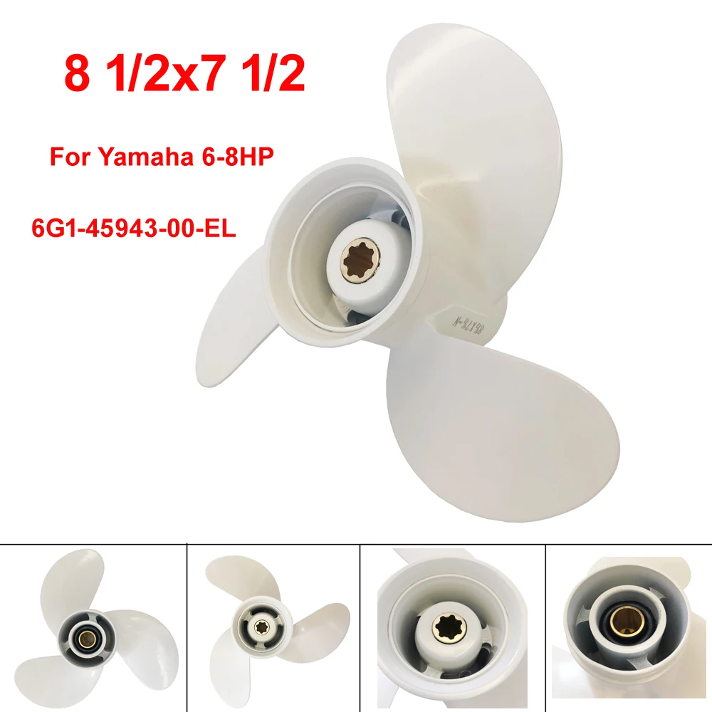 Boat Propeller for Yamaha Outboard 6hp 8hp 9.9hp F6 F8 F9.9 /Outboard Propeller for Yamaha 2/4-stroke Engine Motor