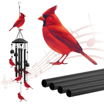 Cardinal Metal Wind Chimes 1