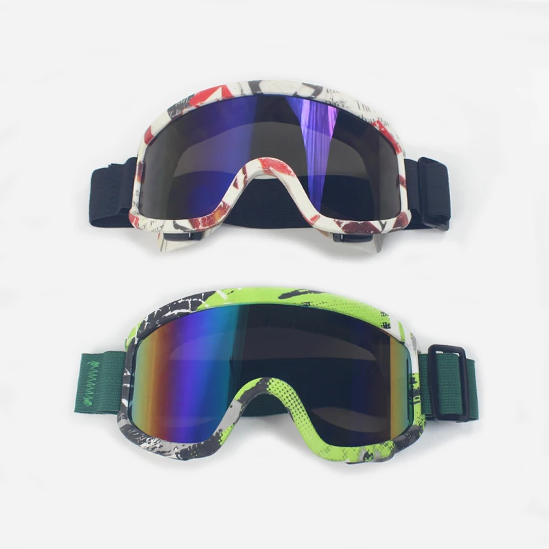 Anti-Fog Ski Goggles Motorcycle Goggles Winter Snowboard Skiing Glasses Outdoor Sport Windproof Ski Mask Off Road Goggles Helmet 3