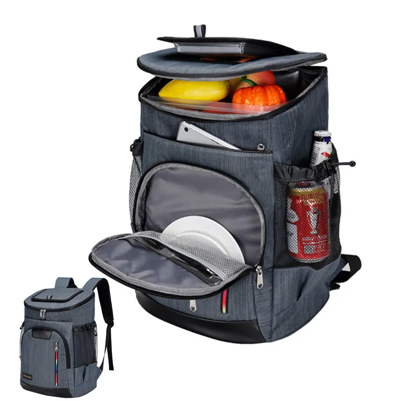 

Camping Thermal Bag For Cookware Drinks Beer Portable Coolers Picnic Accessories Outdoor Food Backpack Lunch Box Trips Supplies