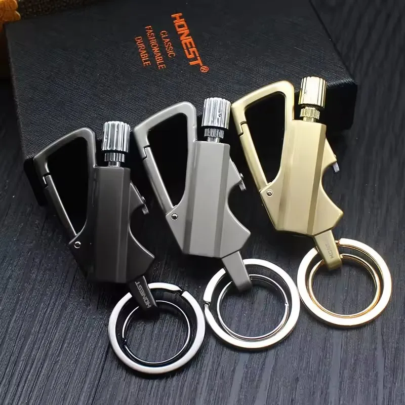 2025 Multifunctional Kerosene Lighter Keychain Beer Bottle Opener Outdoor Portable Igniter Smoking Accessories Gadgets Men Gift 2